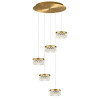 Люстра 5032/30L Odeon Light Античн.бронза/прозрачный