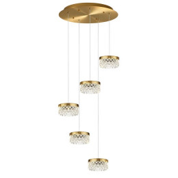 Люстра 5032/30L Odeon Light Античн.бронза/прозрачный