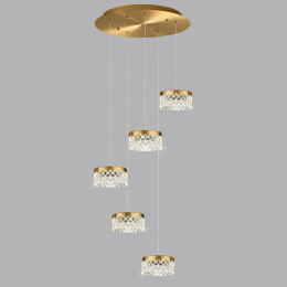 Люстра 5032/30L Odeon Light Античн.бронза/прозрачный