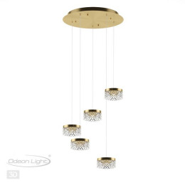 Люстра 5032/30L Odeon Light Античн.бронза/прозрачный