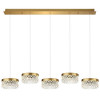 Люстра 5032/30LA Odeon Light Античн.бронза/прозрачный