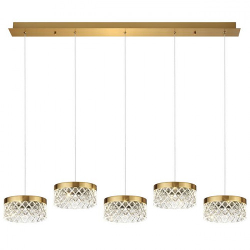 Люстра 5032/30LA Odeon Light Античн.бронза/прозрачный
