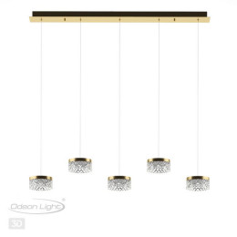 Люстра 5032/30LA Odeon Light Античн.бронза/прозрачный