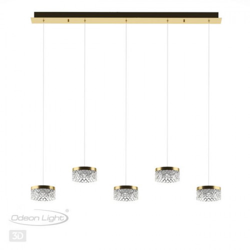 Люстра 5032/30LA Odeon Light Античн.бронза/прозрачный