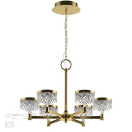 Люстра 5032/36L Odeon Light Античн.бронза/прозрачный