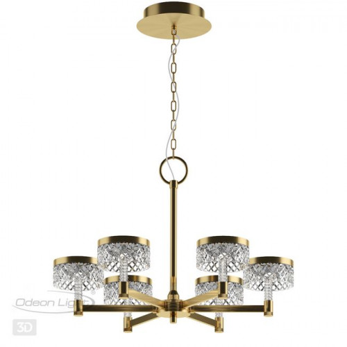 Люстра 5032/36L Odeon Light Античн.бронза/прозрачный