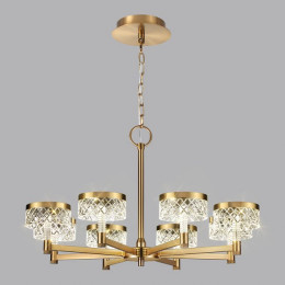 Люстра 5032/48L Odeon Light Античн.бронза/прозрачный