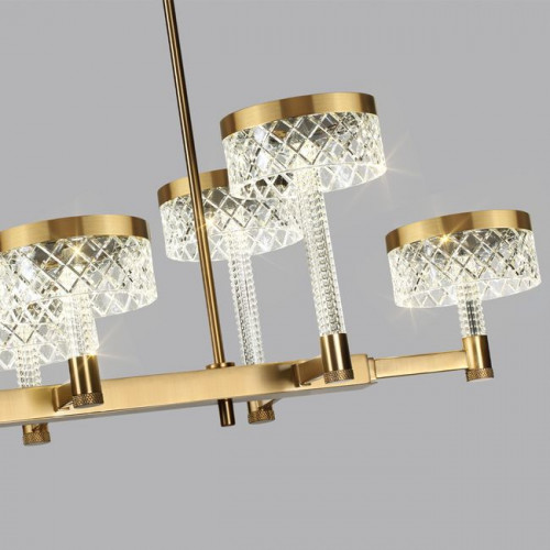Люстра 5032/48LA Odeon Light Античн.бронза/прозрачный