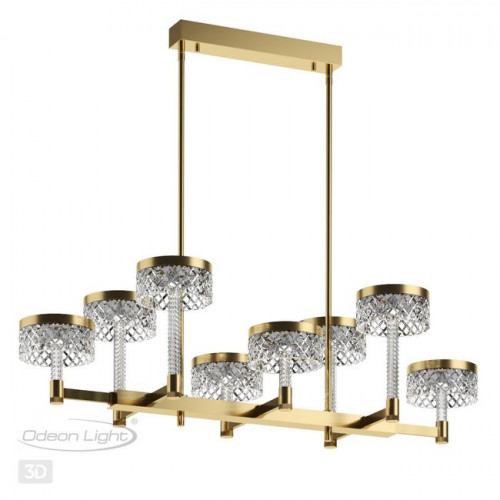 Люстра 5032/48LA Odeon Light Античн.бронза/прозрачный