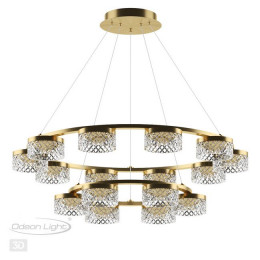 Люстра 5032/96L Odeon Light Античн.бронза/прозрачный