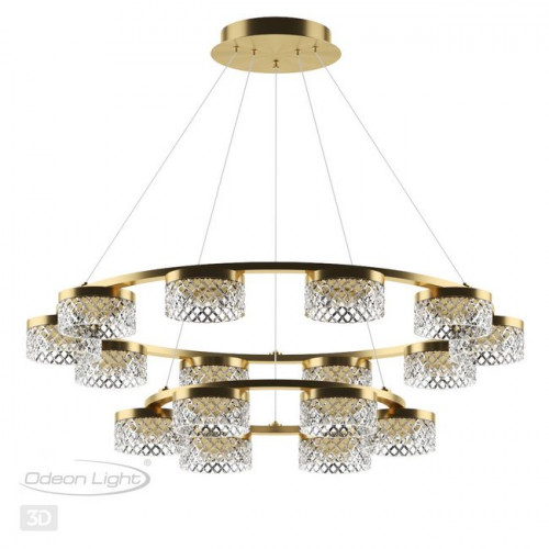 Люстра 5032/96L Odeon Light Античн.бронза/прозрачный