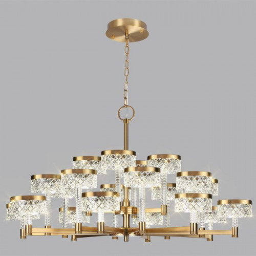 Люстра 5032/120L Odeon Light Античн.бронза/прозрачный