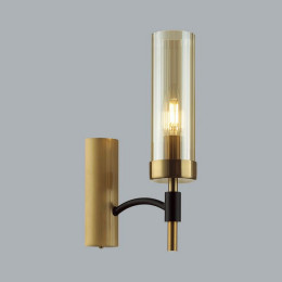Светильник настенный 6538/1W Lumion Чёрный, латунь