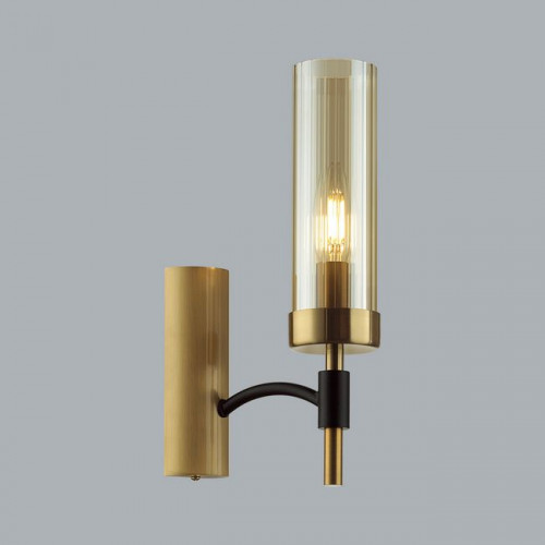 Светильник настенный 6538/1W Lumion Чёрный, латунь