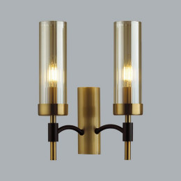 Светильник настенный 6538/2W Lumion Чёрный, латунь