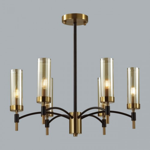 Люстра 6538/6C Lumion Чёрный, латунь