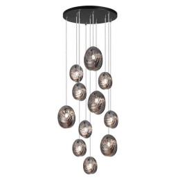Люстра 5038/11 Odeon Light Черный/дымчатый