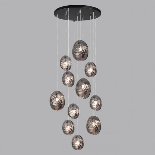 Люстра 5038/11 Odeon Light Черный/дымчатый