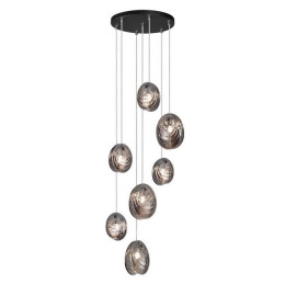 Люстра 5038/7 Odeon Light Черный/дымчатый