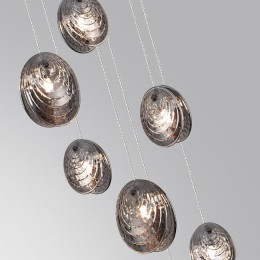 Люстра 5038/7 Odeon Light Черный/дымчатый