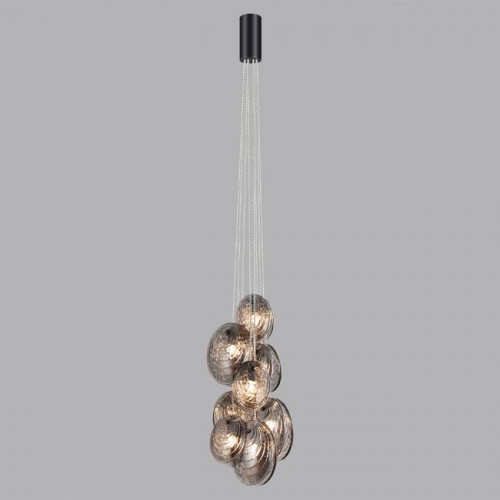 Люстра 5038/8 Odeon Light Черный/дымчатый