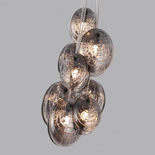 Люстра 5038/8 Odeon Light Черный/дымчатый