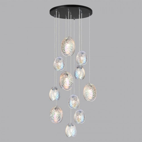 Люстра 5039/11 Odeon Light Черный/перламутровый