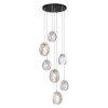 Люстра 5039/7 Odeon Light Черный/перламутровый
