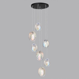 Люстра 5039/7 Odeon Light Черный/перламутровый