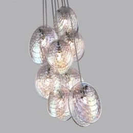 Люстра 5039/8 Odeon Light Черный/перламутровый