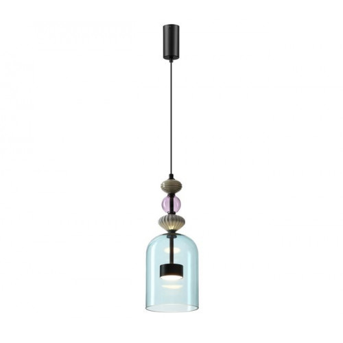 Светильник подвесной 5046/12L Odeon Light Черный/голубой