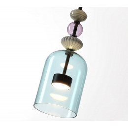 Светильник подвесной 5046/12L Odeon Light Черный/голубой