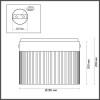 Светильник потолочный 5047/24LC Odeon Light Черный/светл.янтарный