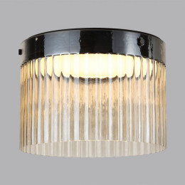 Светильник потолочный 5047/24LC Odeon Light Черный/светл.янтарный