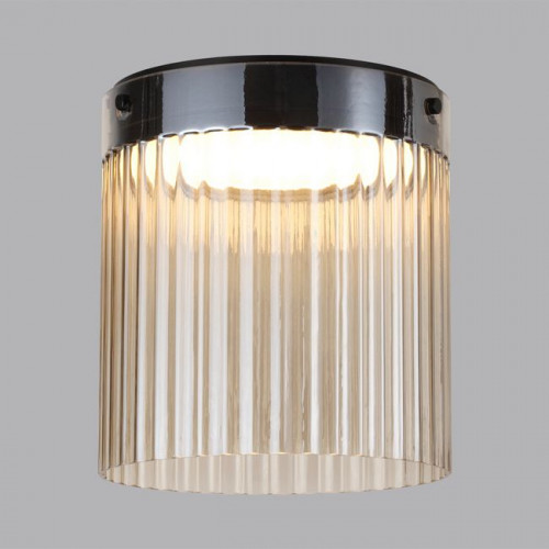 Светильник потолочный 5047/20LC Odeon Light Черный/светл.янтарный