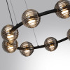 Люстра 5041/90L Odeon Light Черн./золото/дымчатый