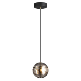 Светильник подвесной 5041/12L Odeon Light Черн./золото/дымчатый