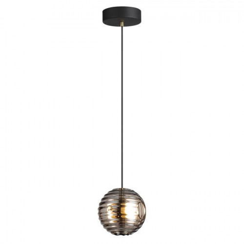 Светильник подвесной 5041/12L Odeon Light Черн./золото/дымчатый