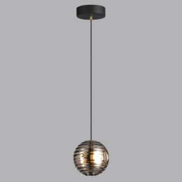 Светильник подвесной 5041/12L Odeon Light Черн./золото/дымчатый