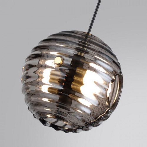 Светильник подвесной 5041/12L Odeon Light Черн./золото/дымчатый