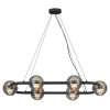 Люстра 5041/60LA Odeon Light Черн./золото/дымчатый