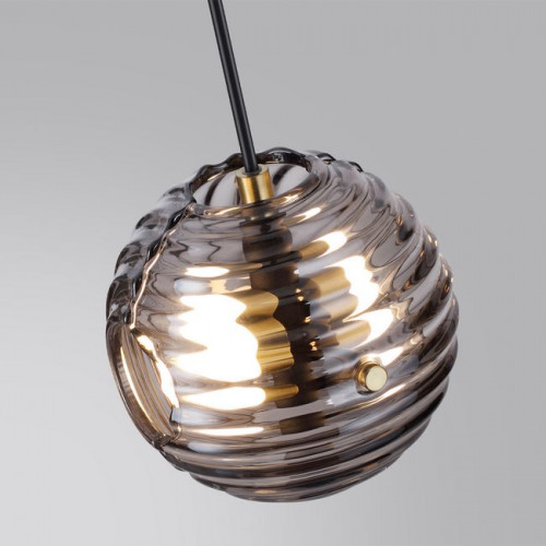 Светильник настенный 5041/12WL Odeon Light Черн./золото/дымчатый