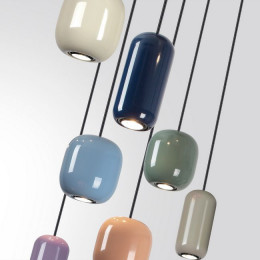 Светильник подвесной 5053/7 Odeon Light Цвет слонов.кости/мультиколор