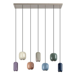 Светильник подвесной 5053/7A Odeon Light Цвет слонов.кости/мультиколор