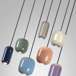 Светильник подвесной 5053/7A Odeon Light Цвет слонов.кости/мультиколор