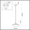 Светильник подвесной 5055/9L Odeon Light Черный/дымчатый