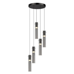 Люстра 5058/25L Odeon Light Черный/дымчатый