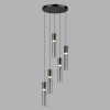 Люстра 5058/25L Odeon Light Черный/дымчатый