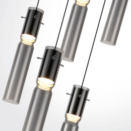 Люстра 5058/25L Odeon Light Черный/дымчатый