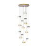 Люстра 5037/132L Odeon Light Никель/прозрачн/молочный